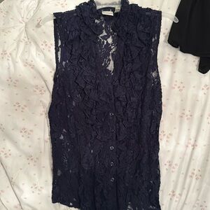 Lacey navy top